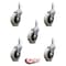 Service Caster 3 Inch Thermoplastic Wheel 1-3/8 Inch Grip Ring Stem Caster SCC, 5PK SCC-GR05S310-TPRS-716138-5 - alternate 3